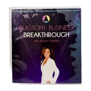 Blastoff Business‎ Breakthrough SEMINAR BINDER Alison Maslow SUCCESS HOW TO INFO
